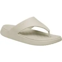 Crocs Zehensandale Getaway Triangle Flip beige - Damen Badeschuh