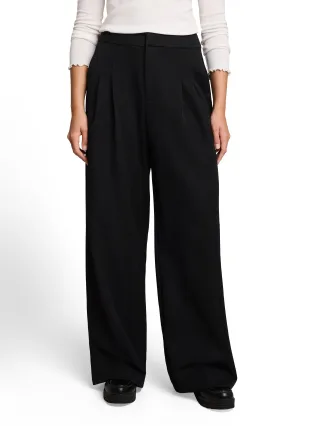 Denim Tom Tailor - Wide Leg Hose deep black - Gr. - XL