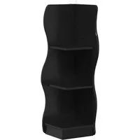 vidaXL Regal Eckregal Schwarz 34 x 33 x 102 cm Holzwerkstoff, 1-tlg.