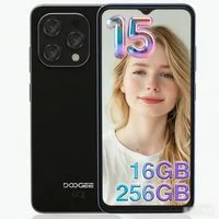 DOOGEE N55 PRO 16 GB RAM (6 + 10 GB erweitert)+256GB Android 15, 6.56" HD+ Smartphone (6.56 Zoll, 256 GB Speicherplatz, 13 MP Kamera, 13MP+8MP AI Kamera, 5150mAh Akku, Dual SIM 4G, GPS, Face ID)