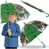 Minecraft Taschenregenschirm Minecraft Kinder-Regenschirm transparent mit Schnappverschluss