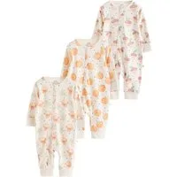Next Schlafoverall Baby Schlafanzüge mit Zweiwege-RV, 3er-Pack (3-tlg)