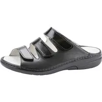 Waldläufer GUNNA Pantolette, Komfortschuh, Klettschuh, Hausschuh in Bequemweite G (weit)