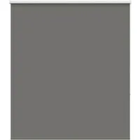 Rollo Verdunkelungsrollo Grau 130x130cm Stoffbreite 126,6cm Polyester, vidaXL