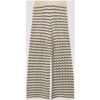 s.Oliver Chinos Leggings Wide-Leg-Hose aus Ajourstrick