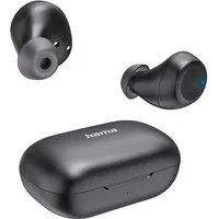 Hama Bluetooth-Kopfhörer kabellos (In-Ear, Equalizer, Mikrofon) wireless In-Ear-Kopfhörer (Google Assistant, Siri, True Wireless, spritzwassergeschützt, Sprachsteuerung, Touch-Sensor)