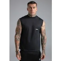 Siksilk Tanktop SikSilk Herren Schwarz Sleeveless T-Shirt
