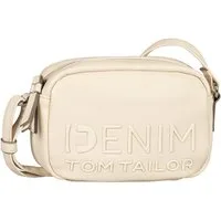 TOM TAILOR Denim Handtasche Aveline, Damen Umhängetasche, Schultertasche mit glänzendem 3D-Logo