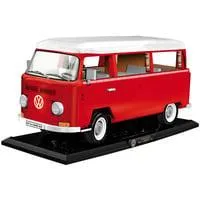Volkswagen T2a Camper Van Executive Edition, Konstruktionsspielzeug rot/weiß, Maßstab 1:12