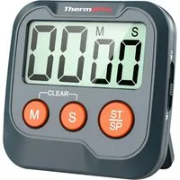 Forrlite Intervall-Timer Digitaler Timer Kinder Eieruhr, (Küchentimer mit Stoppuhr 99min 59sek, Kurzzeitwecker Küche mit Lautstärke einstellbar), Kurzzeitmesser für Schule, Büro, Sport & Freizeit