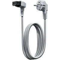 Netzkabel mit EU Stecker grau, 5 Meter