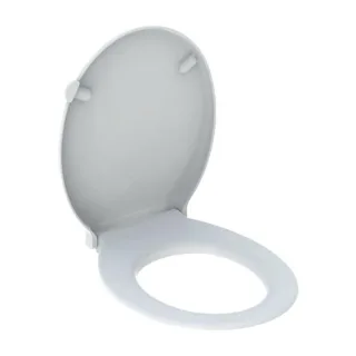 Geberit Renova Comfort WC-Sitz 500679011 weiß, barrierefrei, antibakteriell, Befestigung von oben