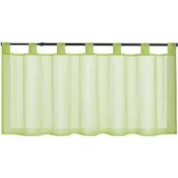 Delien Scheibengardine Eva, Schlaufen, Voile Uni Kurzstore Küche