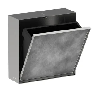 Hansgrohe Einbau Abfalleimer XtraStoris Rock 300/300/100 Edelstahl gebürstet, 56089800 56089800