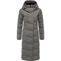 Ragwear Wintermantel Pavla Long Soft YOUMODO Wasserdichter Steppmantel mit Kuschelkragen