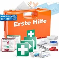 Praktikraft KFZ-Verbandtasche Erste Hilfe Koffer - DIN 13157 Kasten für Wand & Zuhause & Betrieb, (Set, 1 St)