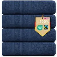 B!HOME Handtücher Set Saunatücher, Duschtücher, Gästehandtücher 100% Baumwolle, (Spar-Set, 4-St), flauschig saugfähig Frottee weich