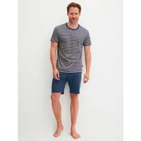 CALIDA Pyjama Relax Streamline 1 (2 tlg) mit Rundhalsausschnitt und kurzem Arm, weich, Interlock Qualität