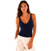 Worldclassca Stricktop Worldclassca Stricktop Ärmellos Basic Leicht Gerippt Tanktop Sommer Neue Kollektion - Stilvolle und gemütliche Sommer Mode für Damen