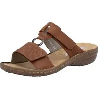 Rieker Pantolette Sommerschuh, Strandschuh, Klettschuh mit Perforation