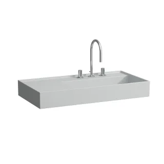 LAUFEN Waschtisch Kartell · LAUFEN 900x460, ohne Hahnloch, grau matt, 81033.9, 8103397591121 H8103397591121