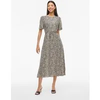 Vila Druckkleid VIGRACE O-NECK S/S MIDI DRESS - NOOS Sommerkleid