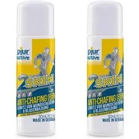 pjur Hautpflegegel 2SKIN Anti Chafing Gel 2er Set - á 30ml - wasser- und schweißresistent, gegen Reibung & Wundscheuern - perfekt für Sportler - Made in Germany
