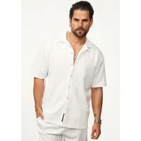 CARISMA Kurzarmhemd im Summer-Look mit Strukturmuster Regular-Fit Herren Kurzarm Strick Polo-Hemd T-Shirt