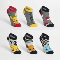 POKÉMON Sneakersocken Pikachu Jungen Sneaker Socken 6er Set (6-Paar)