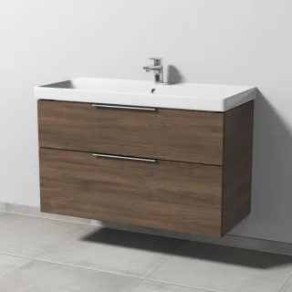 Sanipa 3way Waschtischunterbau zu Villeroy & Boch Avento Waschtisch mit 2 Auszügen, Eiche-Arizona UM62480
