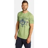Jan Vanderstorm T-Shirt HELGO mit großem Nordic-Print