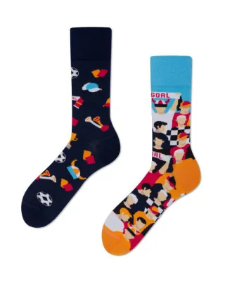 many mornings - Socken - Fans United blau/orange - Gr. - 42