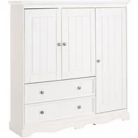 OTTO home Kleiderschrank Melissa, Kinderkleiderschrank Wäscheschrank,aus massivem Kiefer, mit Sockelleiste, Breite 138 cm