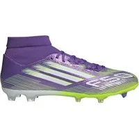 adidas Performance F50 League MID FG/MG (Kunstrasen, für feste Böden) purple/weiss/lime Fußballschuh