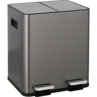 OTTO home Mülleimer Garrin, Soft Close, m. 2 Fächern, Fassungsvermögen 2x15 L bzw. 2x30 L, Mülltrennsystem mit 2 separaten Innenbehältern und Fußtrittpedalen