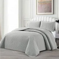 alesvelt Tagesdecke Set Havin Überwurf Decke 3-Teilig 240x250 cm, atmungsaktiv 2-Personen
