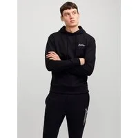 Jack & Jones Kapuzensweatshirt JJBEAU – Sweater mit Logodruck, Slim Fit und Baumwolle unifarben, modisch, slim fit, angeraute Sweatware, Kapuze