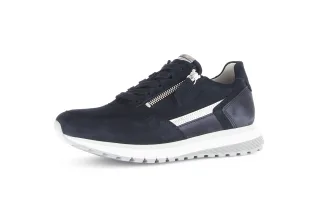 pius gabor - Sneaker low Materialmix Leder blau blau - Gr. - 5.5 UK