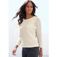 Vivance by Lascana Langarmshirt aus luftigem Strukturstrick aus bügelfreier Qualität