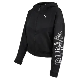 Puma Reißverschluss up Frauen schwarzer Hoodie