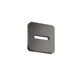 hansgrohe Rosette 35214340 130x130mm, softsquare, Wandmontage, brushed black chrome