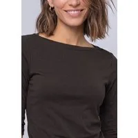 STREET ONE Langarmshirt mit U-Boot-Ausschnitt und Modal