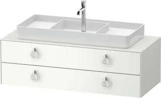 Duravit White Tulip Konsolenwaschtischunterbau wandhängend Weiß Seidenmatt 1300x550x408 mm - WT4992M WT4992M36360010