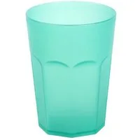 Engelland Becher Plastikbecher in modernen Neonfarben, Mehrweg, 1-tlg., Kunststoff, spülmaschinengeeignet, bruchfest, wiederverwendbar, 250 ml, 0,25 Liter