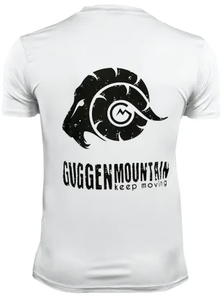 Herren Fitness Funktionsshirt T-Shirt mit Logo Sport Outdoor Weiss