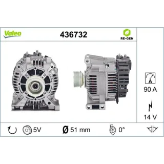 Valeo Lichtmaschine Mercedes A-Klasse Vaneo 1,6