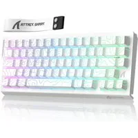ATTACK SHARK X68 HE 8KHz Rapid Trigger Gaming-Tastatur, 0,01mm,RGB Gaming-Tastatur (Kabelgebunden Hall-Effekt Magnetische Tastatur)