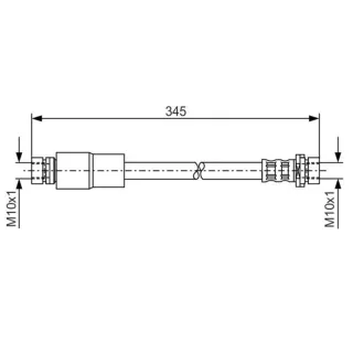 Bosch Bremsschlauch hinten Ford Fusion