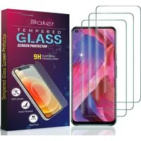 Baker Displayschutzglas 3x Panzerfolie Echt Glas Für Samsung Galaxy für A56 A54 A26 A25 A17 A16 A15 A05 A42 A34 A14 A53 A23 A13 A33 A03 A51 A71 M33 M23 M53 A32 A12 A52 A04 A02 M54 A55 A35 A36 A72, (3 Pack), Schutzfolie