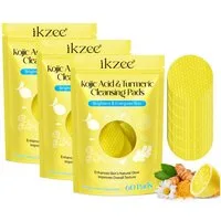 P-Beauty Cosmetic Accessories Gesichtsreinigungstücher Gesichtspads Gesichtsreinigung Kurkuma Turmeric Cleansing Pads, 3-tlg., Ideal für die tägliche Anwendung, Sanfte Haut Pflege
